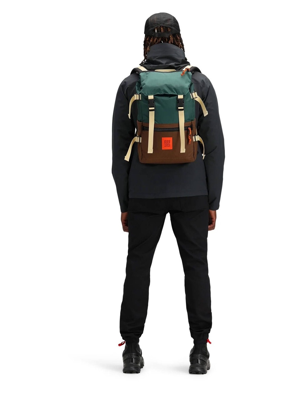 Topo Designs Rover Pack Classic 20L Backpack - Forest Green / Cocoa Brown - Picture 3 of 10